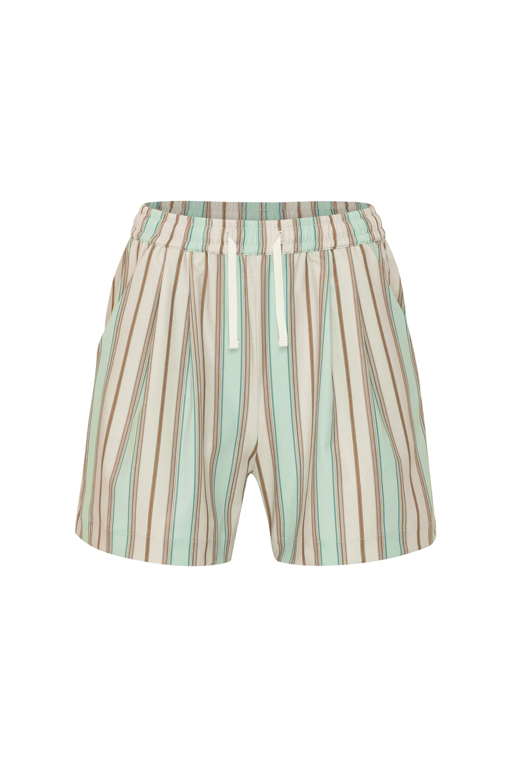 Capri Stripe High Waisted Shorts