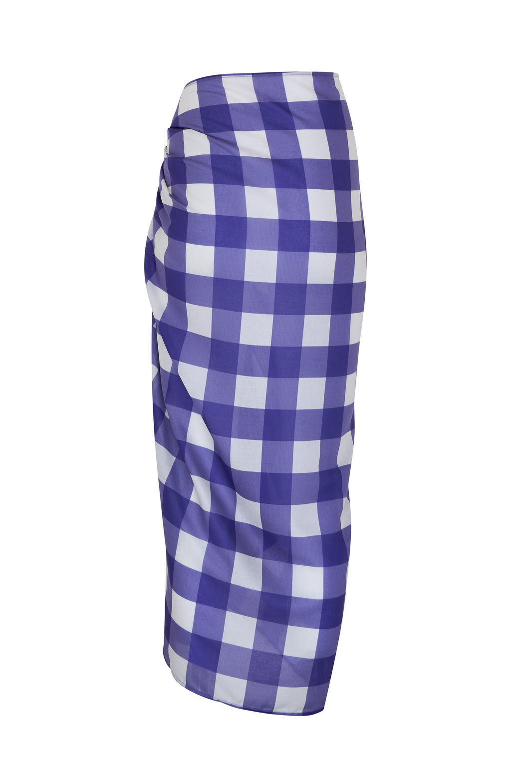 Navy Gingham Sarong