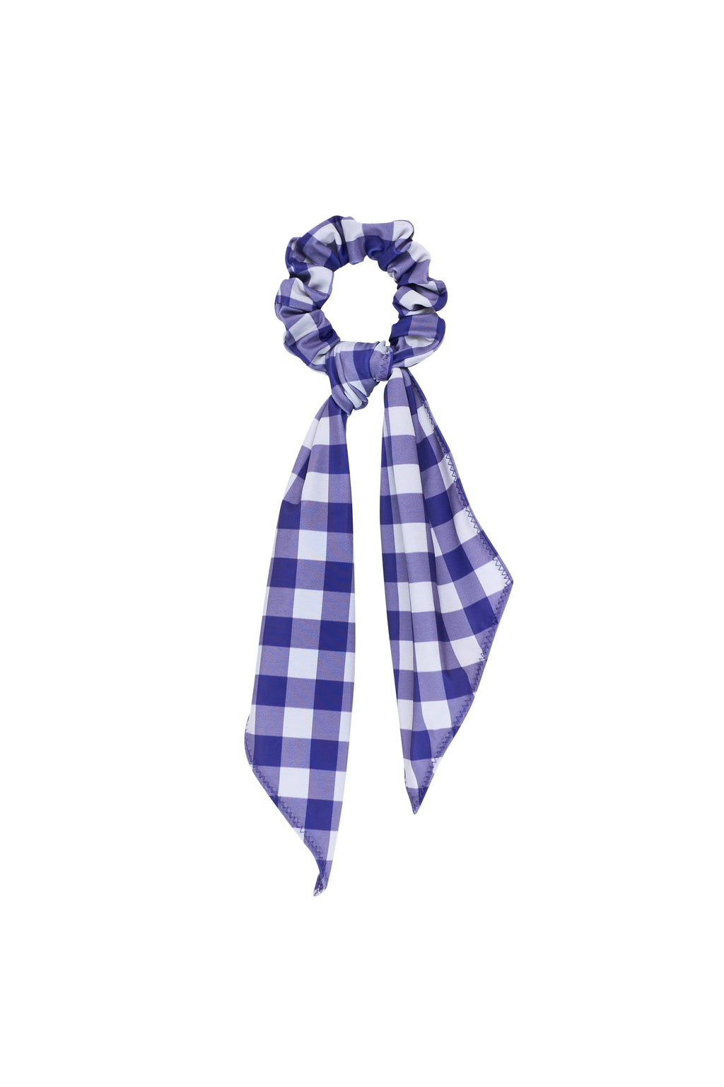 Navy Gingham Hair Tie
