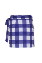 Navy Gingham Cabana Skirt