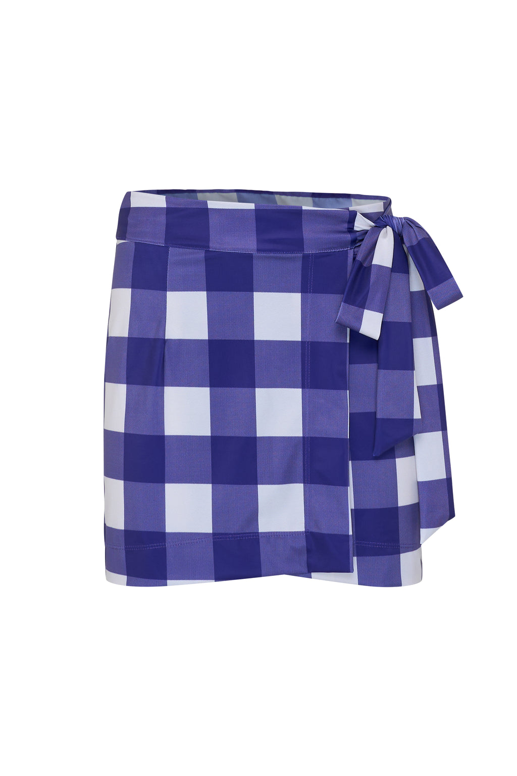 Navy Gingham Cabana Skirt