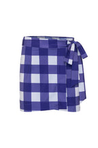 Navy Gingham Cabana Skirt