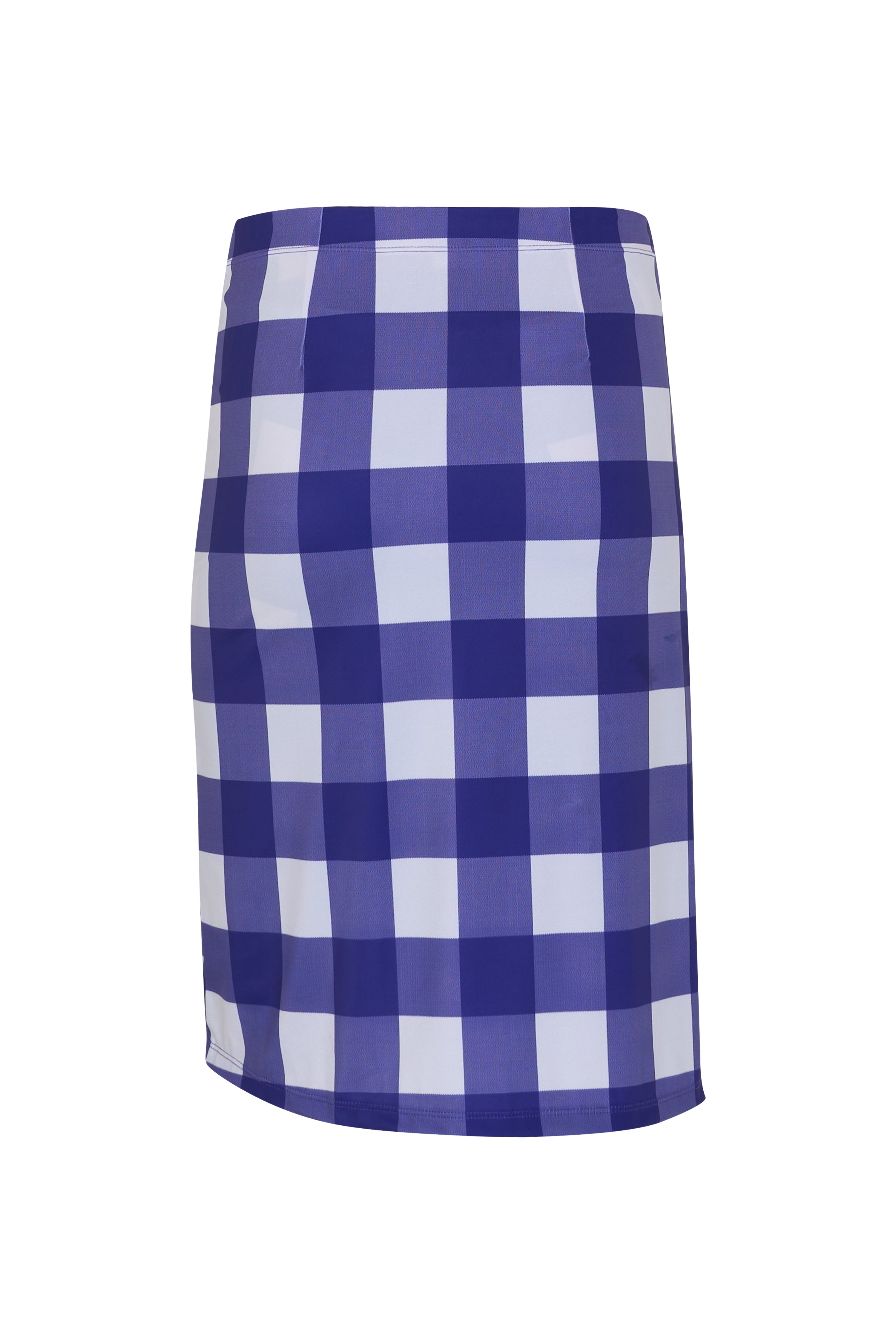 Navy Gingham Skort