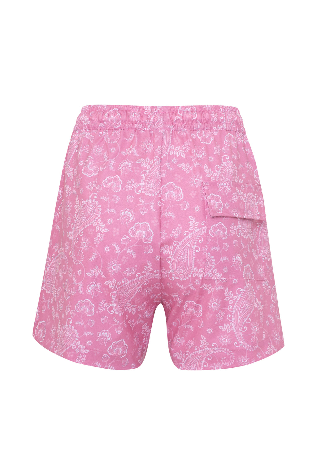 Pink Paisley High Waisted Shorts