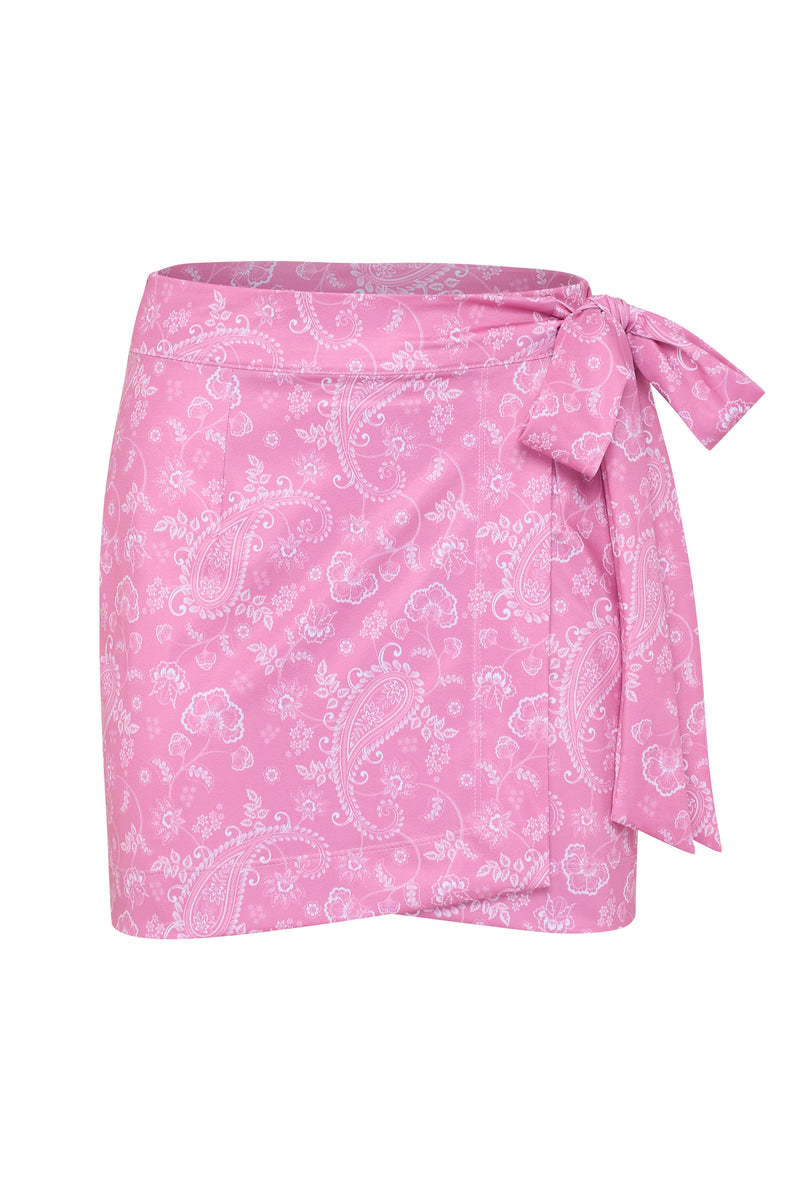 Pink Paisley Cabana Skirt
