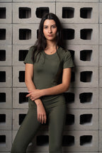 Khaki Sunrise Top