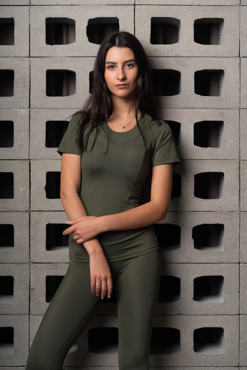 Khaki Sunrise Top