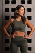 Khaki Sports Bra