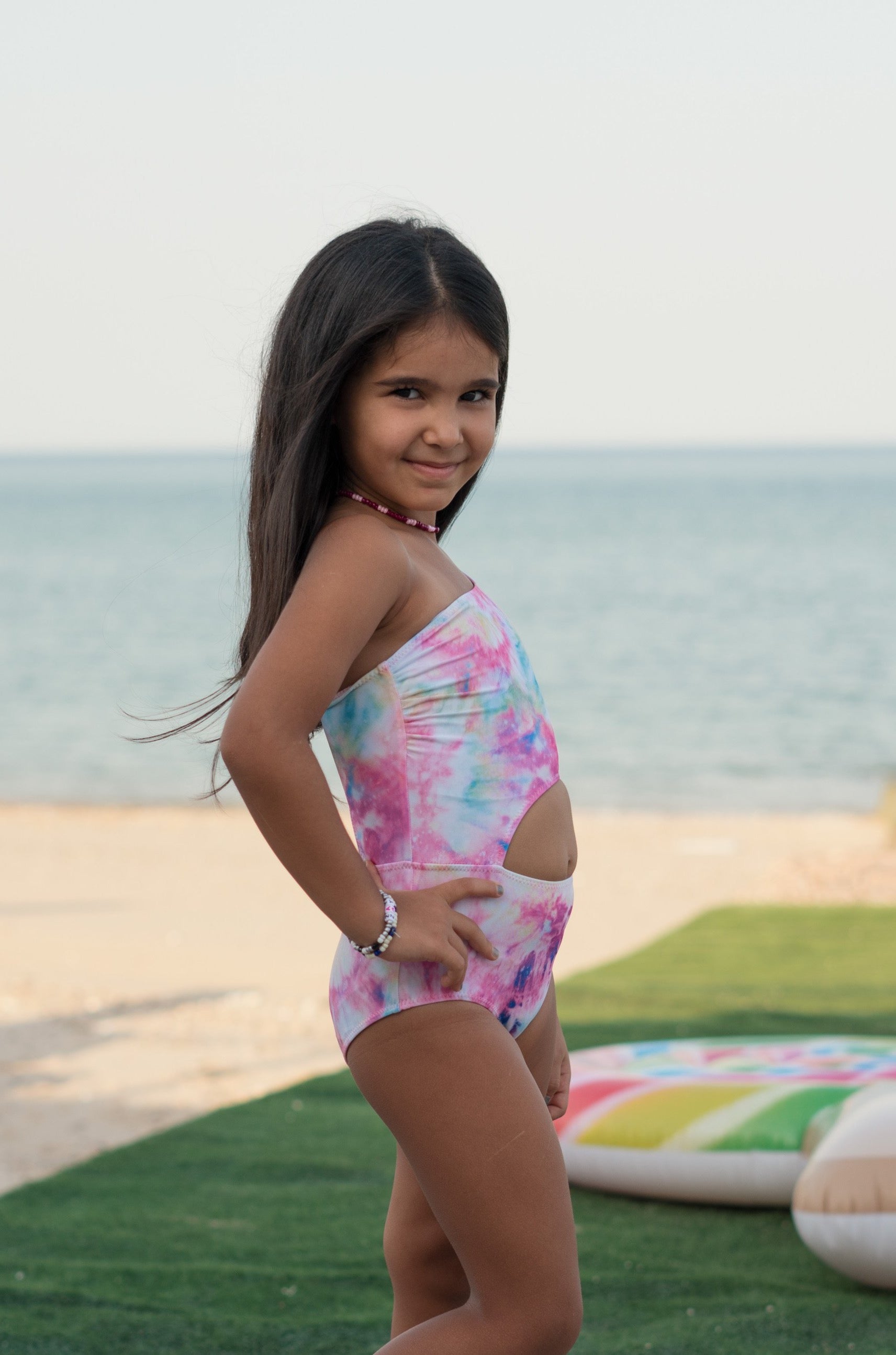 Girls Tie Dye Swimsuit