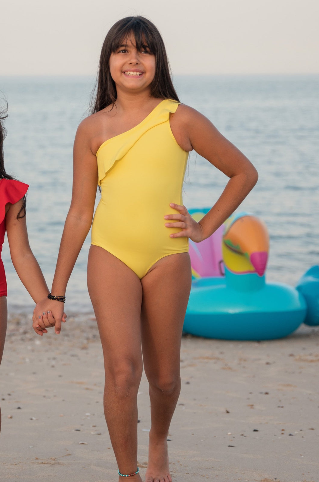 Girls Yellow Swimsuit