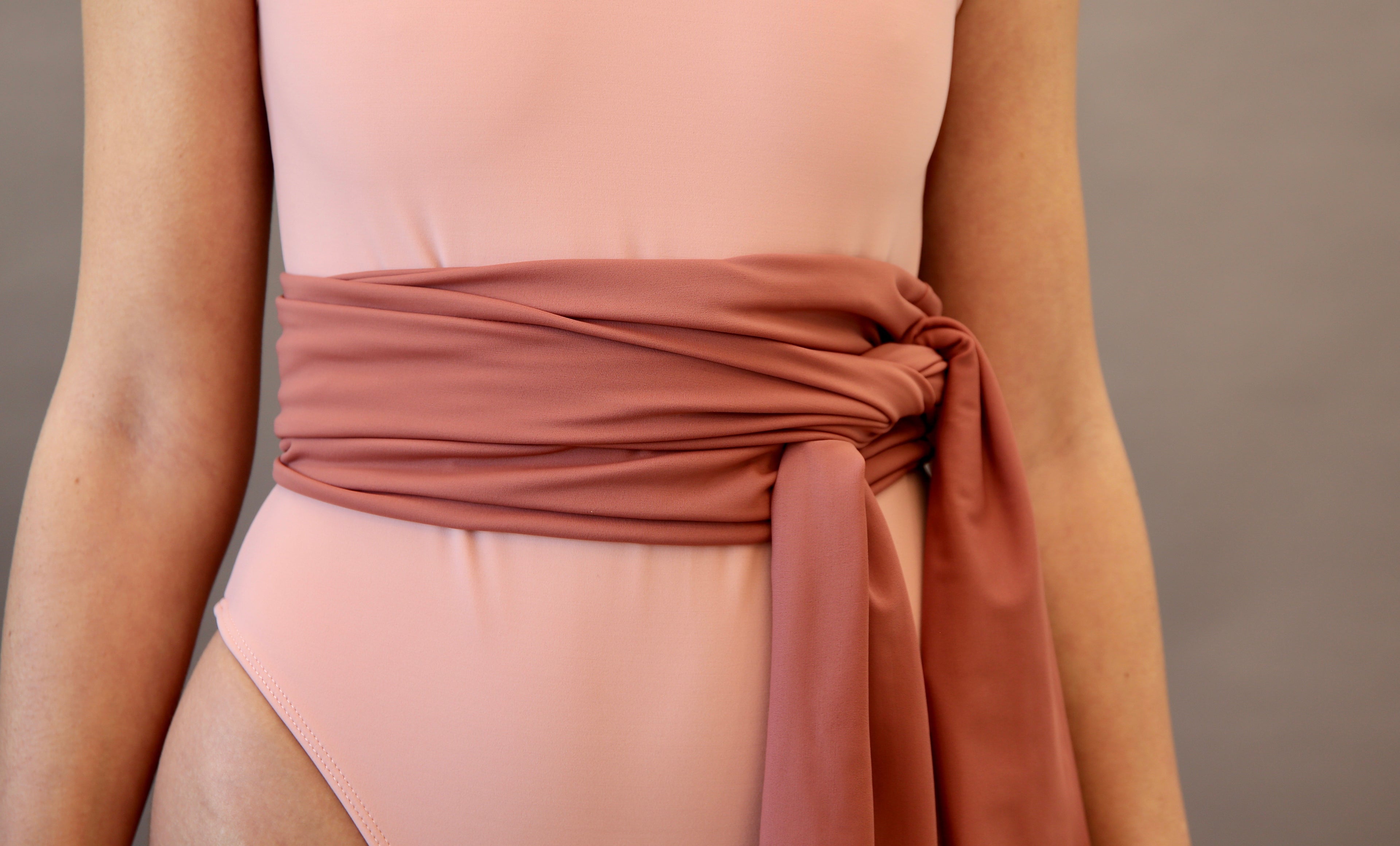 pink waist belt for dresses Anna-Kaci Women's Wide Elastic Waist Belt Fashionable Cinch Belt for Dresses & Outfits, One Size Fits Most / Pink