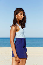 Navy Cabana Skirt