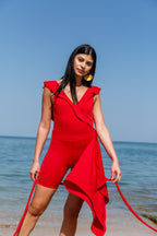 Red Skort