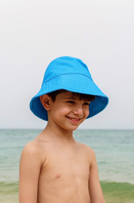Blue Kids Bucket Hat