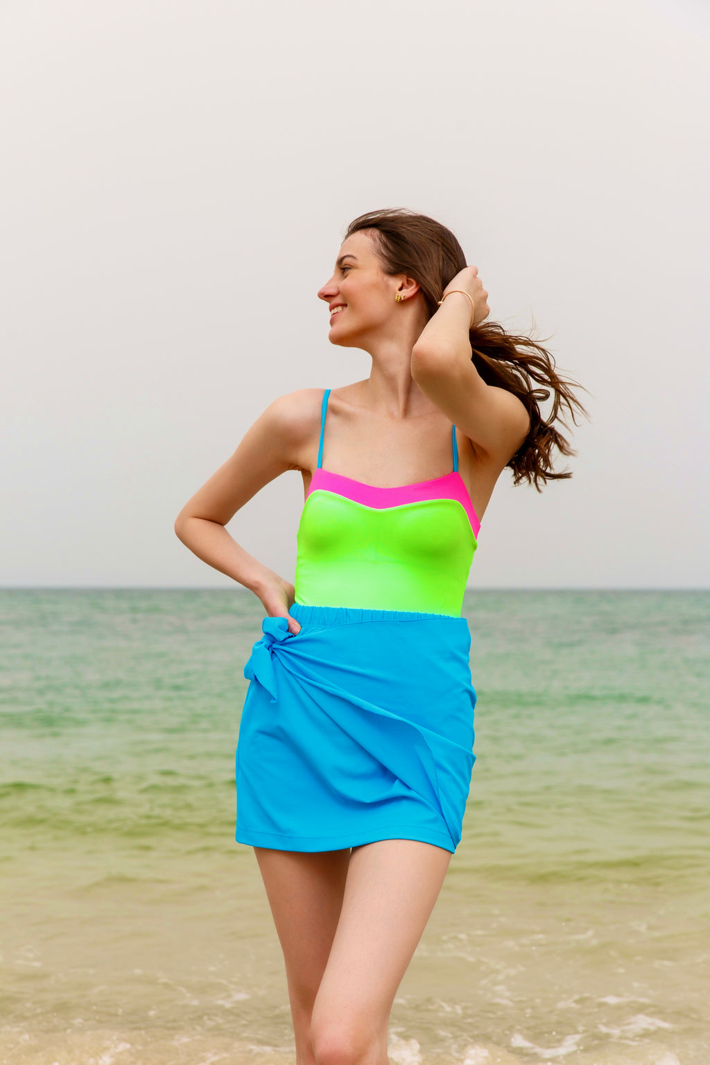 Neon Blue Mahi Skirt