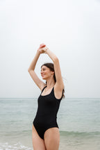 Black Ruched Mare Swimsuit